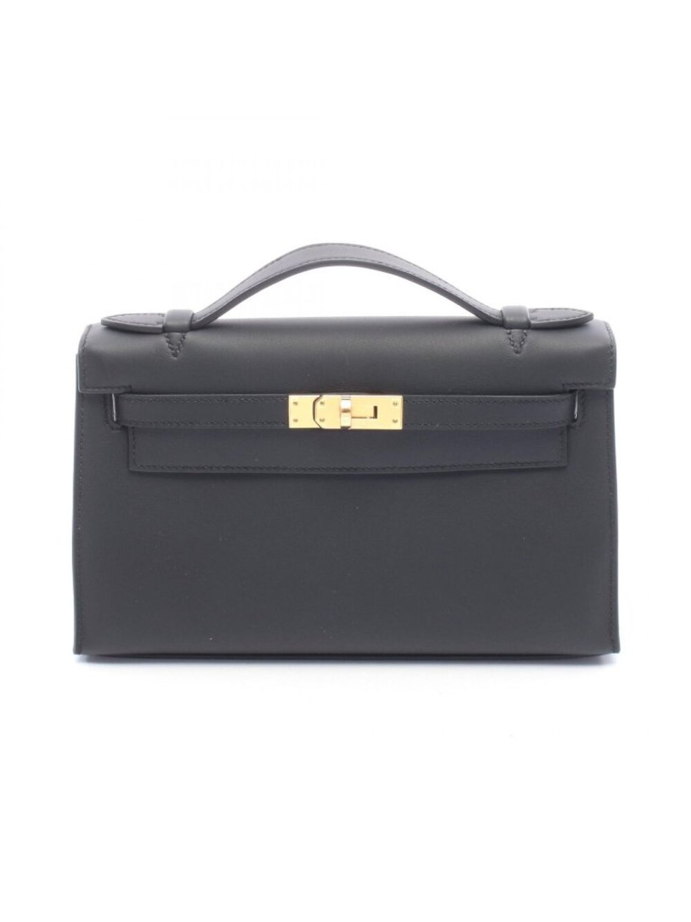 Hermes Handbag Pochette Kelly Mini Black